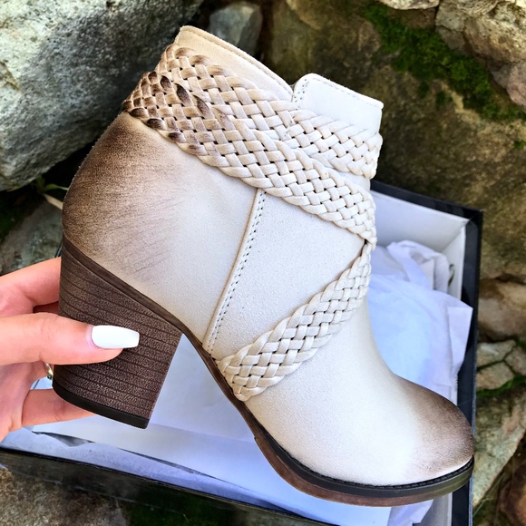 Brown and Beige Ombré Booties - Picture 2 of 2